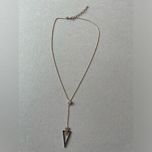 Elegant Gold and Blue Pendant Necklace M348
